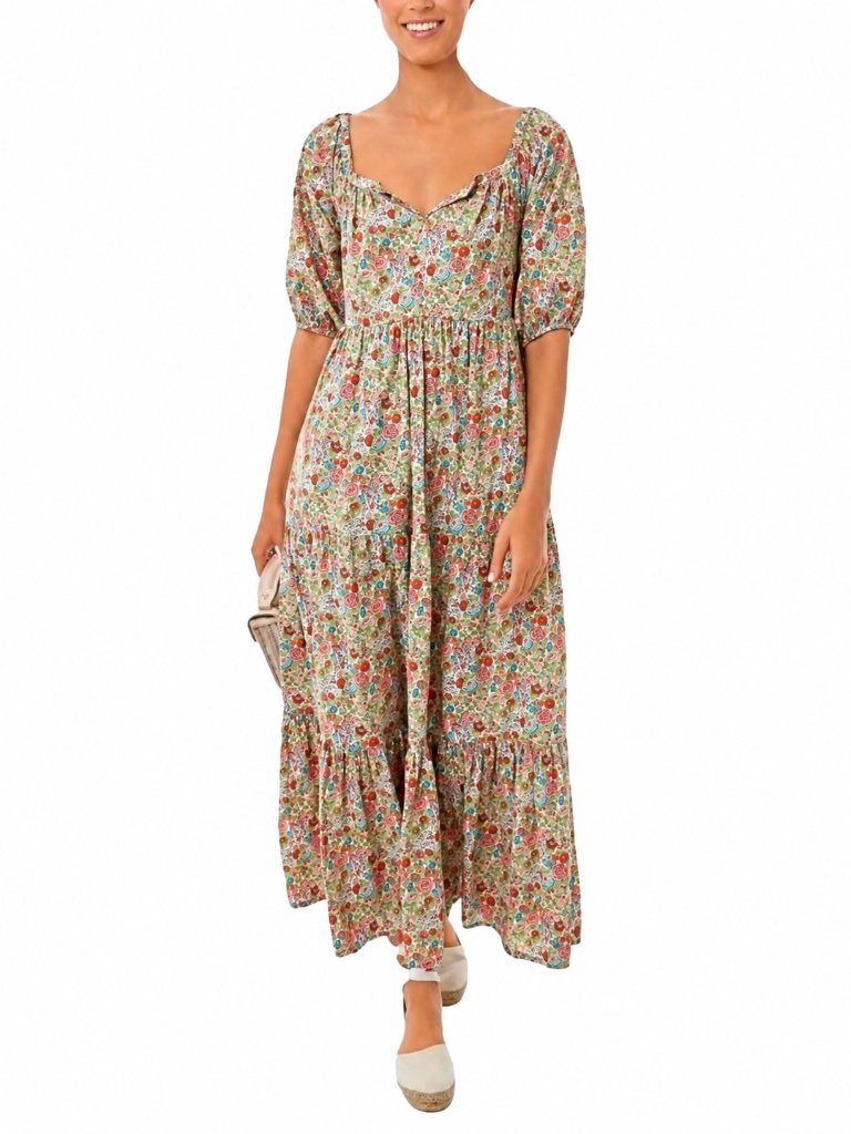 Roller Rabbit Liberty Fabric Agnese Floral Maxi Dress